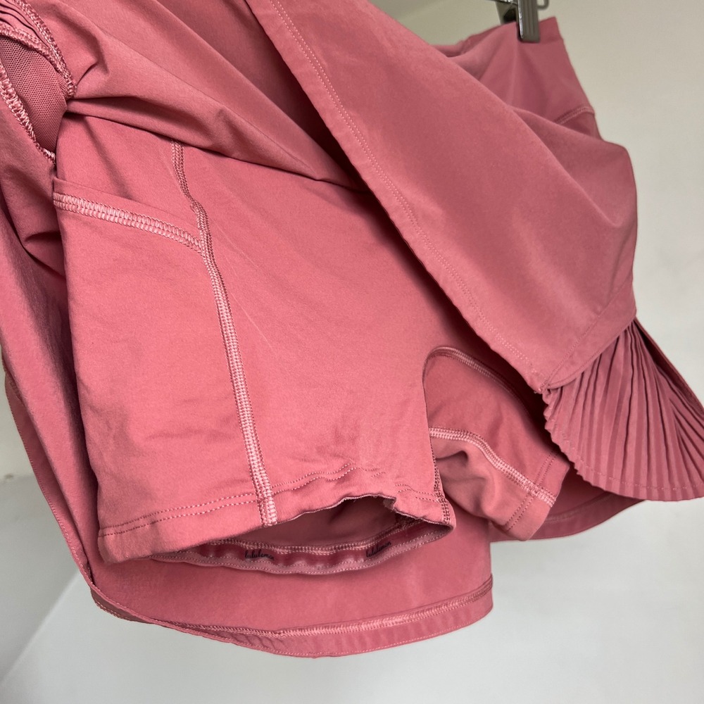 Lululemon Play Off The Pleats Skirt 13 Misty Merlot Pink Pleated Athletic Mini - Picture 8 of 10